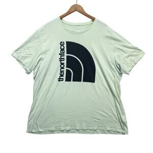 The North Face Light Green Mint Tee Adult's XXL Logo T-Shirt 2XL